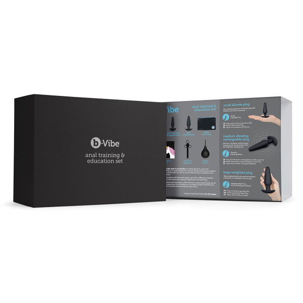 Набор для анального секса - подготовка и обучение B-Vibe Anal Education Set Black_2