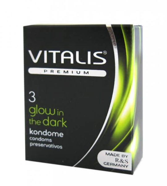 VITALIS №3 Glow in the dark Презервативы светящиеся в темноте_1