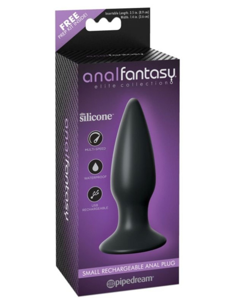 Анальная вибропробка малая серии Elite Anal Fantasy Elite Collection Small Rechargeable Anal Plug_1