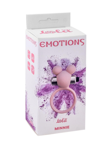 Эрекционное виброколечко Emotions Minnie Light pink_1