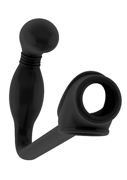 Массажер простаты с разделительным кольцом для мошенки No.2 - Butt Plug with Cockring_1