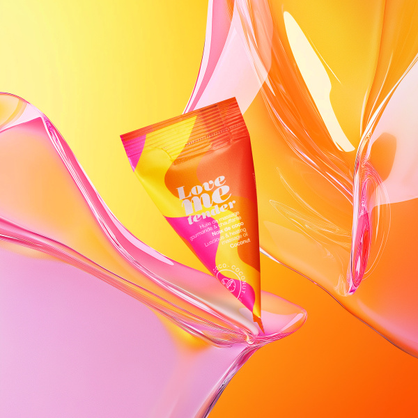 Съедобное массажное масло с разогревающим эффектом Love to Love LOVE ME TENDER Кокос 10мл_1