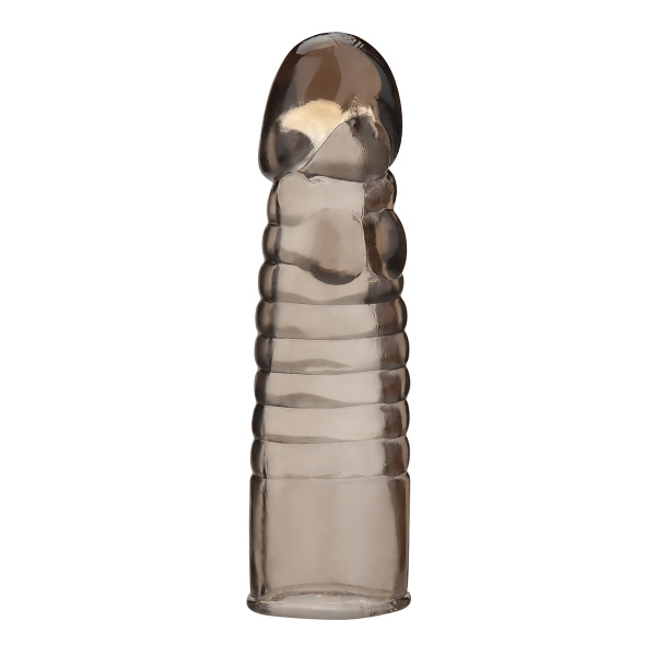 Шестидюймовый увеличитель для пениса Ribbed Realistic Penis Enhancing Sleeve Extension_4