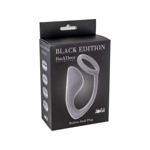 Мужской анальный стимулятор с кольцом на пенис Button Anal Plug Grey 4216-02Lola_1