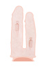 Вибратор для двойного проникновения RealStick Silicone Jason M, сайлекспан, телесный, 18,5 см_8
