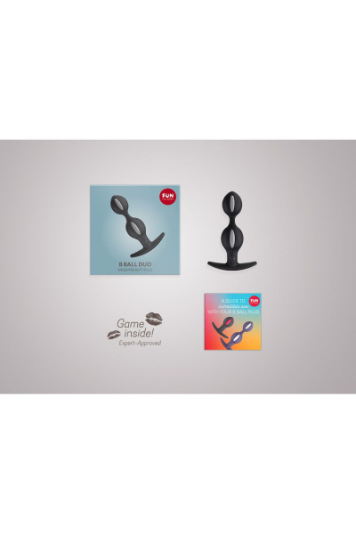 Анальный стимулятор Fun Factory B BALLS чёрно-серый_1