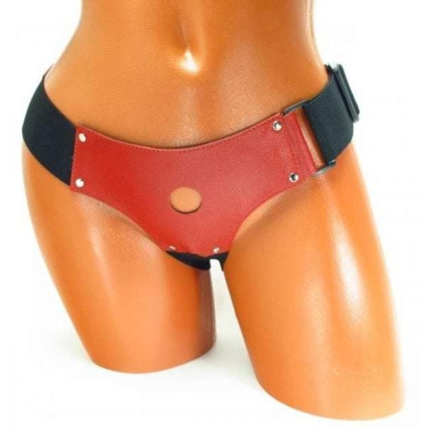 Трусики для маленькой насадки красная кожа 52016ars_1