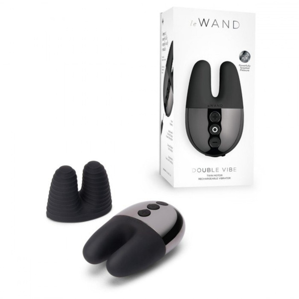 Массажер с двойной вибрацией Le Wand Double Vibe темный графит_10