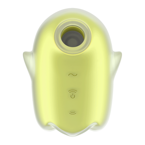 Светящийся вакуумный стимулятор Satisfyer Glowing Ghost, желтый_4