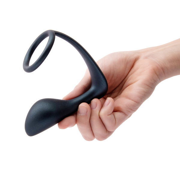 Анальный плаг с кольцом для простаты RINGER COCK RING & PLUG_5