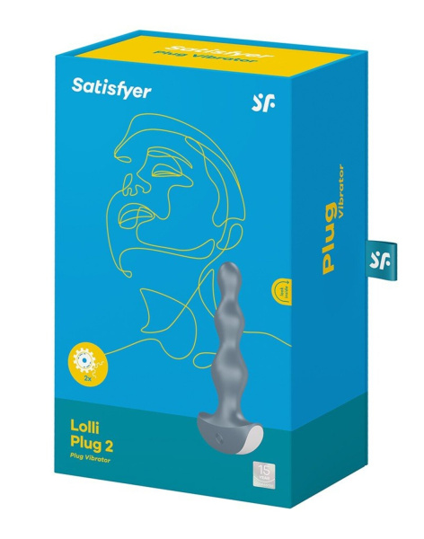 Анальный вибростимулятор Satisfyer Lolli Plug 2 grey_1