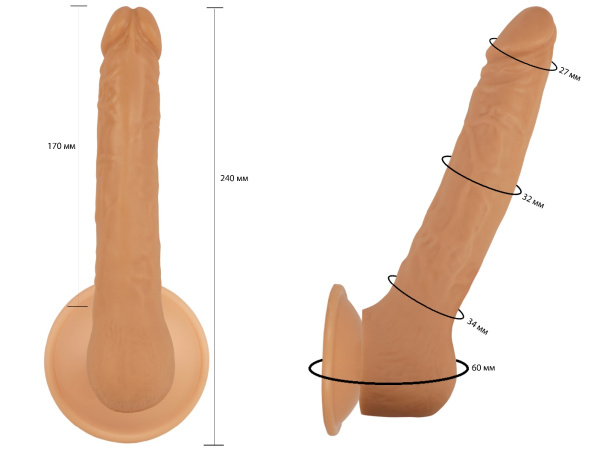 Фаллоимитатор реалистик на присоске 102600ru_1