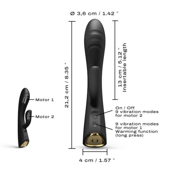 Вибратор кролик Dorcel FLEXI RABBIT, черный_4