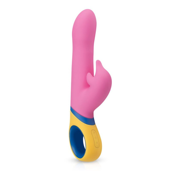 Перезаряжаемый вибратор - кролик Copy -Dolphin Vibrator Розовый_1