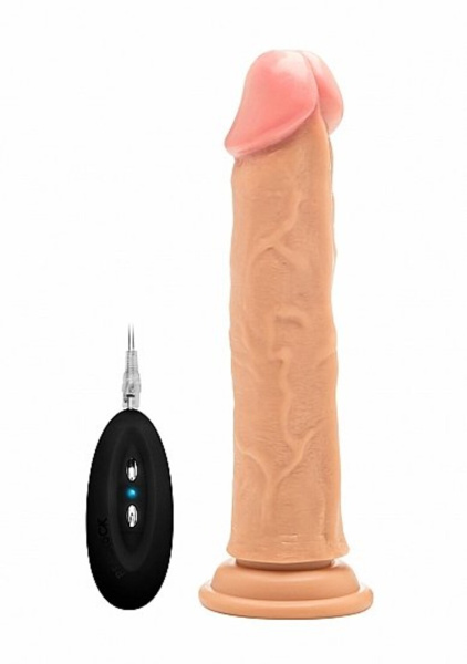 Фаллоимитатор с вибрацией и пультом управления Vibrating Realistic Cock - 9""_1
