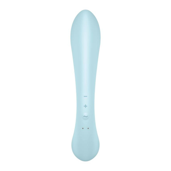 Гибкий вибратор-кролик 2 в 1 Satisfyer Triple Oh, голубой_4
