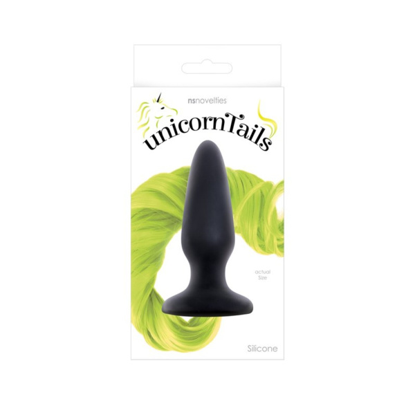 Unicorn Tails - Yellow Анальная пробка с ярко желтым хвостом_2