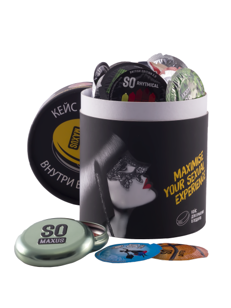 Презервативы MAXUS SO MUCH SEX SPECIAL в черном тубусе, точечно-ребристые, 100 шт_4