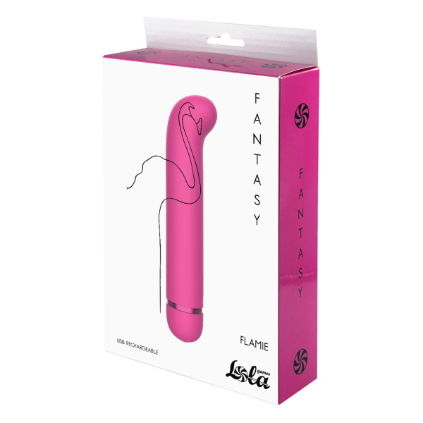 Перезаряжаемый вибратор Fantasy Flamie Pink_3