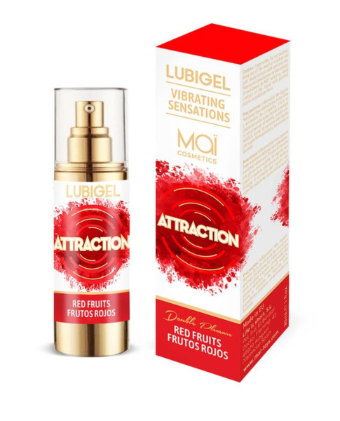 LUBIGEL Жидкий интимный гель с эффектом вибрации (красные фрукты) 30 ML LUBIGEL - INTIMATE GEL  WITH_1