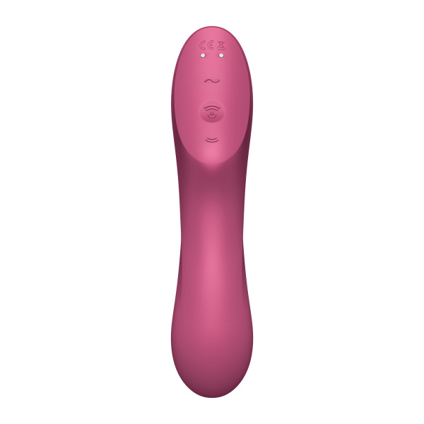 Вакуумно-клиторальный вибромассажер Satisfyer Curvy Trinity 3, красный_4