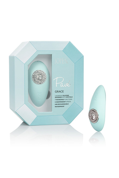 Изумительный перезарежаемый вибромассажер Pave Grace в стилеТиффани_1
