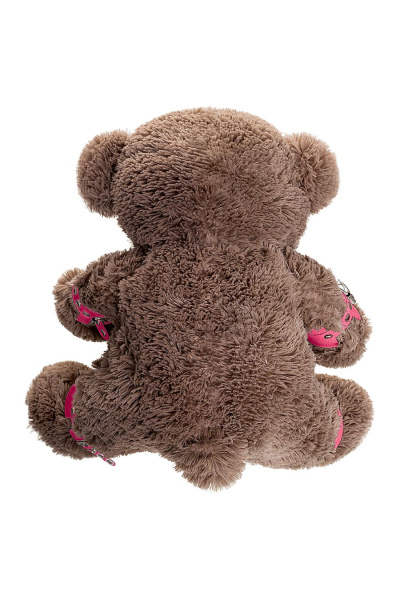 Бондажный набор Pecado BDSM, «Медведь бурый», оковы, наручники, натуральная кожа, розовый_3