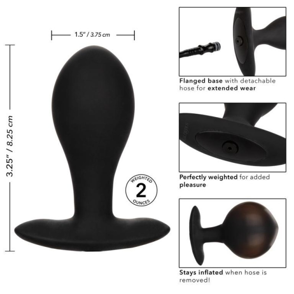 Анальная пробка с грушей LRG WEIGHTED SIL INFLT PLUG_5