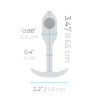 Профессиональная пробка для ношения B-vibe Snug Plug 1 розовый_1
