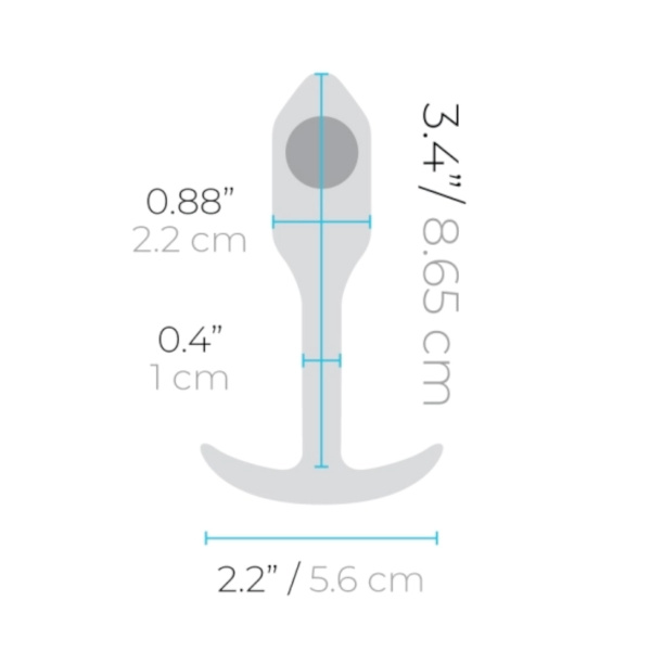 Профессиональная пробка для ношения B-vibe Snug Plug 1 черный_1