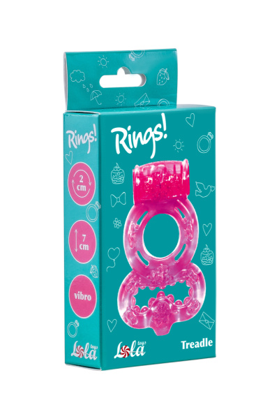 Эрекционное кольцо Rings Treadle pink_1