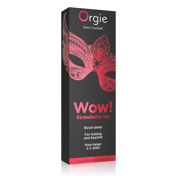 Стимулирующий оральный спрей Orgie Wow! Strawberry Ice Bucal Spray, 10 мл_4