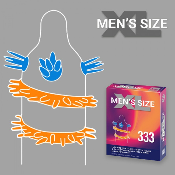 НАСАДКА СТИМУЛИРУЮЩАЯ SITABELLA MEN SIZE 333 арт. 1445_2
