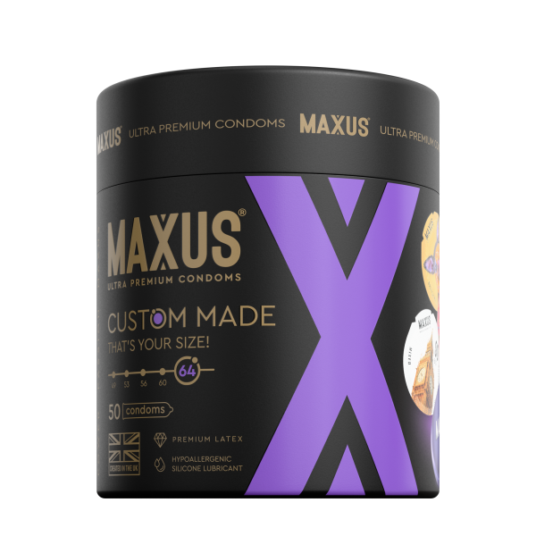Презервативы MAXUS Custom Made 64 №50 в железном кейсе, увеличенные X-Edition, 50 шт_3