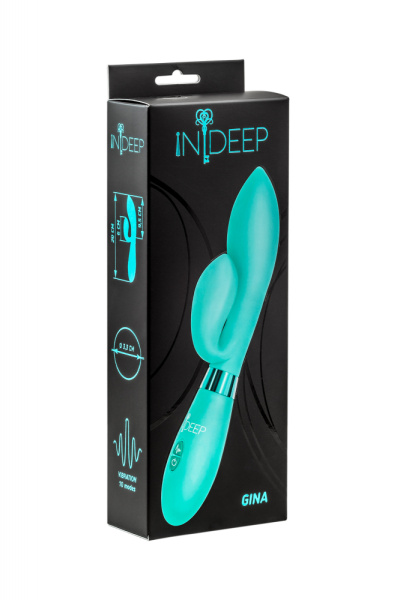 Вибратор Indeep Gina Turquoise_1