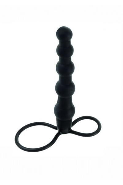 Страпон для двойного проникновения (пенетрейшен) Silicone Beaded Double Rider_4