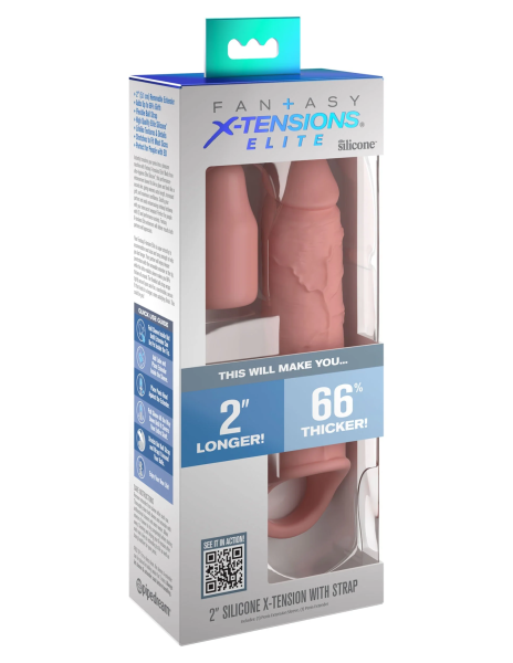 Страпон Fantasy X-tensions Elite 6"" Extension with Strap - Light Pipedream 415021PD_2