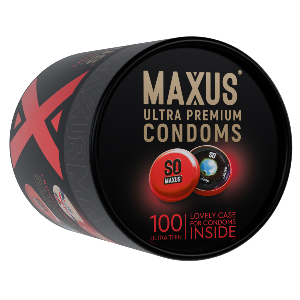 Презервативы MAXUS Ultra Thin с кейсом, ультратонкие X-Edition, 100 шт_1