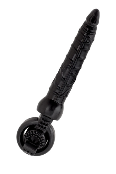 Насадка на пенис Black&Red by TOYFA с вибрацией, PVC, чёрный, 24 см_4