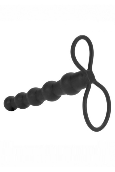 Страпон для двойного проникновения (пенетрейшен) Silicone Beaded Double Rider_5