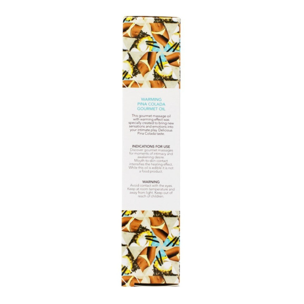 Разогревающие массажное масло Gourmet PINA COLADA (Пина Колада)_4