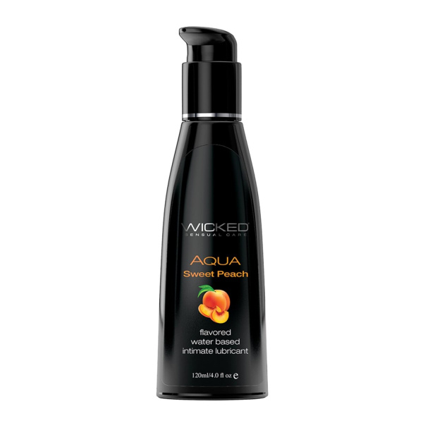 Лубрикант со вкусом спелого персика WICKED AQUA Sweet Peach 120 мл_1