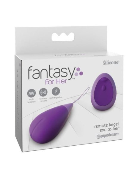 Вибростимулятор с пультом ДУ для тренировок Кегеля Fantasy For Her Remote Kegel Excite-Her_1