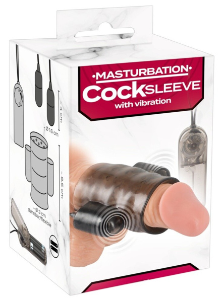 Открытая вибронасадка на пенис с пультом Cock Sleeve with vibration by You2Toys_1