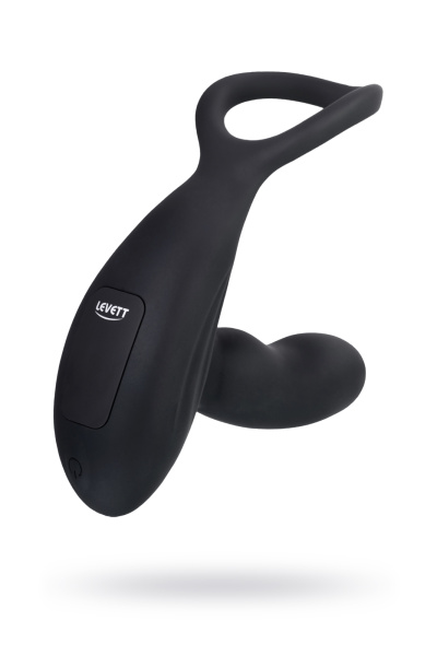 Стимулятор простаты Levett Maud, силикон, черный, 15 см_2