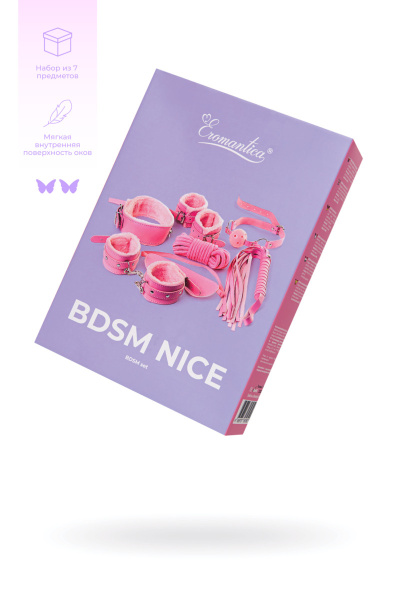 НАБОР ДЛЯ РОЛЕВЫХ ИГР EROMANTICA BDSM NICE, РОЗОВЫЙ_1