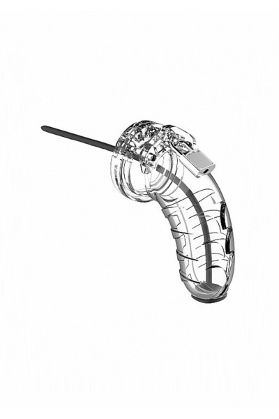 Мужской пояс верности со стимулятором уретры Cock Cage Model 16 Chastity 4.5""_1