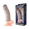 Текстурированная насадка на пенис 6,5in Clear Textured Penis Enhancing Sleeve Extension_2