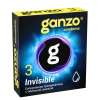Презервативы Ganzo Invisible, супертонкие, с доп. смазкой, латекс, 18 см, 3 шт._3