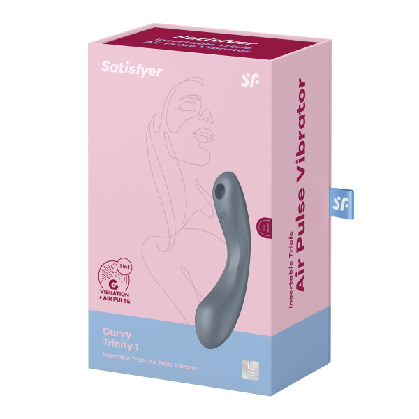 Вибростимулятор Satisfyer Curvy Trinity 1, серый_5